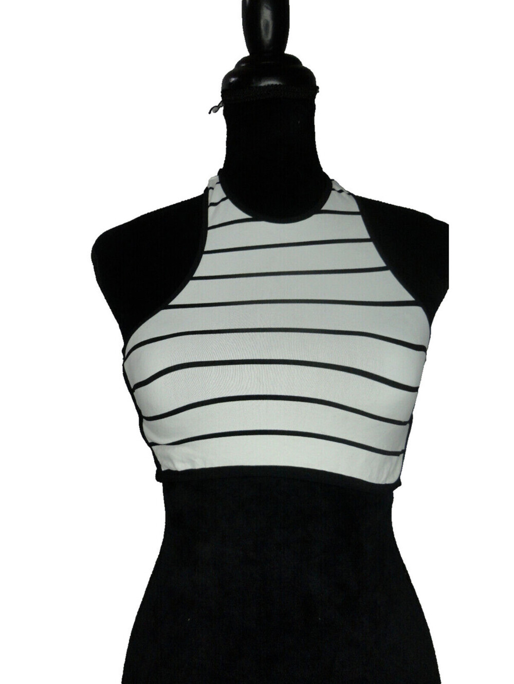 Free People Intimately Striped Cami Crop Tank Top White / Black Size XS/S *NEW*